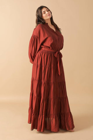 PERFECT POTENTIAL WOVEN MAXI DRESS - Glamourous Grace