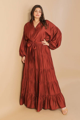 PERFECT POTENTIAL WOVEN MAXI DRESS - Glamourous Grace