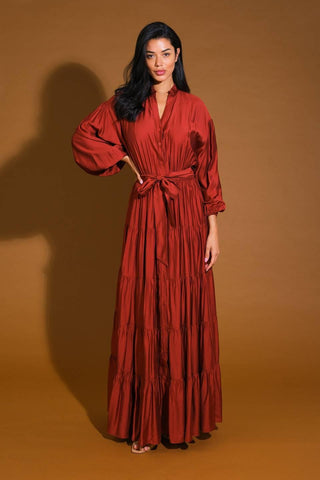 PERFECT POTENTIAL WOVEN MAXI DRESS - Glamourous Grace