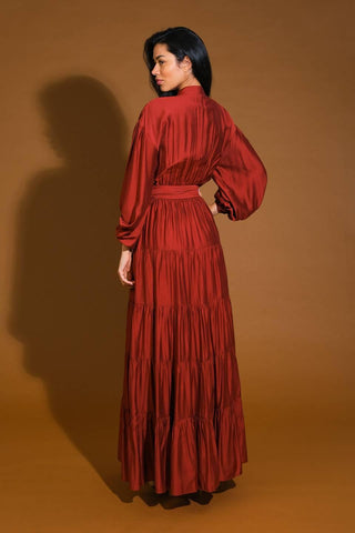 PERFECT POTENTIAL WOVEN MAXI DRESS - Glamourous Grace