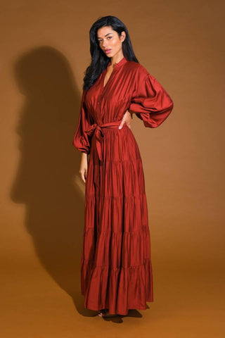 PERFECT POTENTIAL WOVEN MAXI DRESS - Glamourous Grace