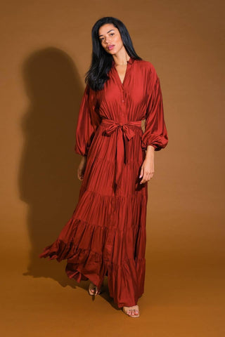 PERFECT POTENTIAL WOVEN MAXI DRESS - Glamourous Grace