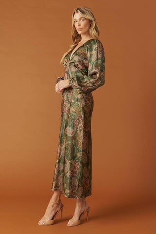 STICK SEASON WOVEN MIDI DRESS - Glamourous Grace