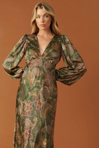 STICK SEASON WOVEN MIDI DRESS - Glamourous Grace
