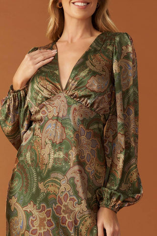 STICK SEASON WOVEN MIDI DRESS - Glamourous Grace