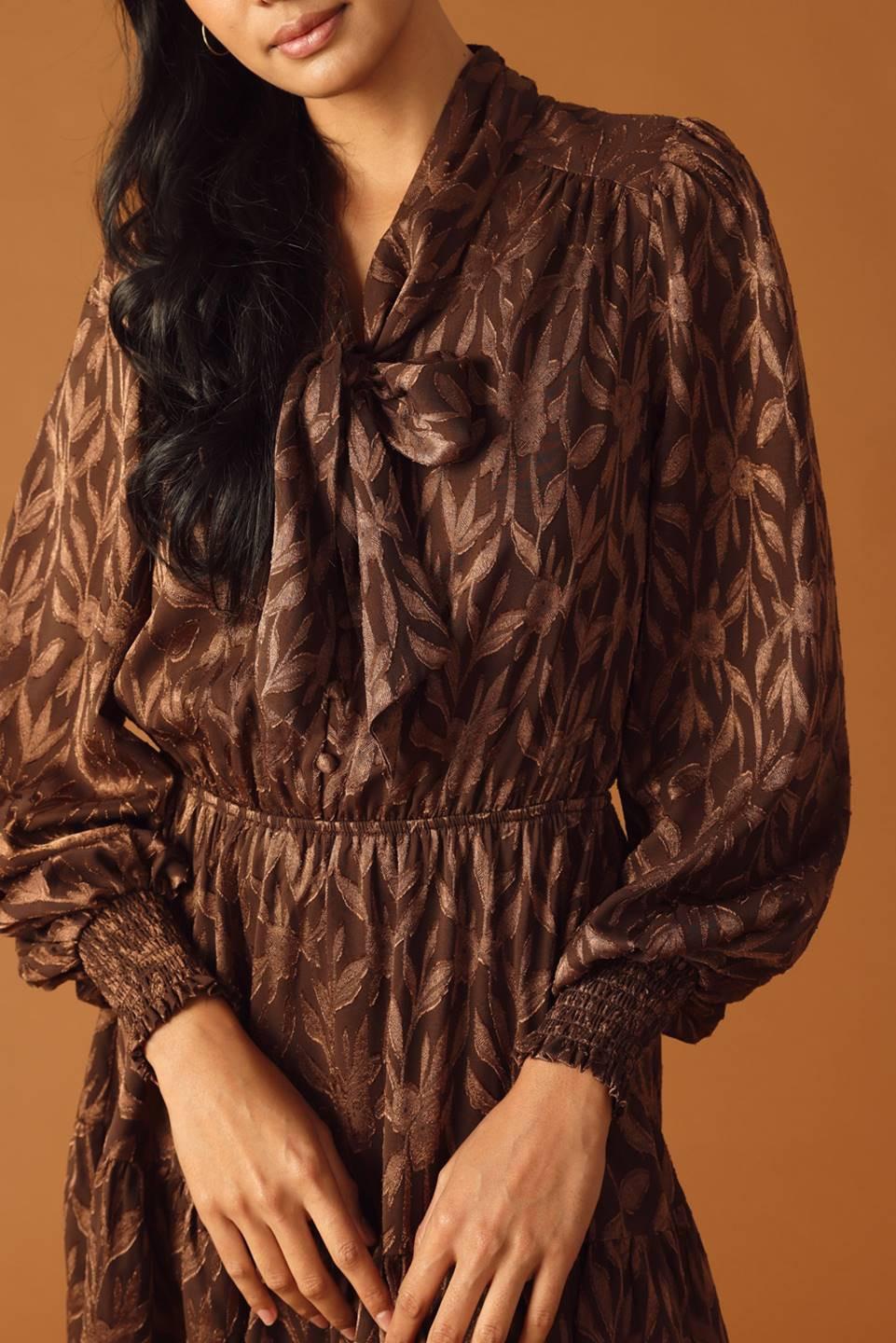 OPEN PATH ALMOND WOVEN MINI DRESS - Glamourous Grace