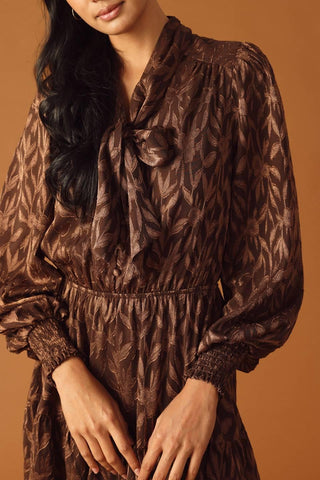 OPEN PATH ALMOND WOVEN MINI DRESS - Glamourous Grace