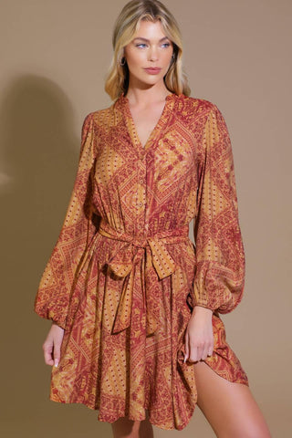 DEEPLY DELIGHTFUL WOVEN MINI DRESS - Glamourous Grace