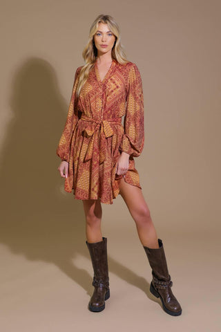DEEPLY DELIGHTFUL WOVEN MINI DRESS - Glamourous Grace