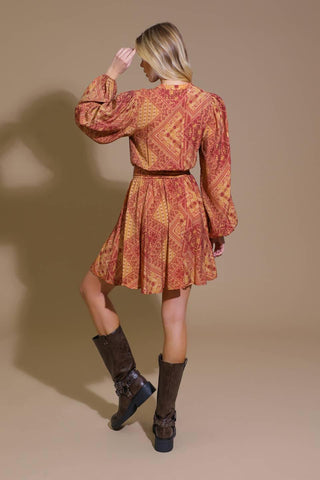 DEEPLY DELIGHTFUL WOVEN MINI DRESS - Glamourous Grace