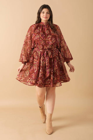 ARTISTIC ESSENCE WOVEN MINI DRESS - Glamourous Grace