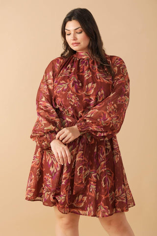 ARTISTIC ESSENCE WOVEN MINI DRESS - Glamourous Grace
