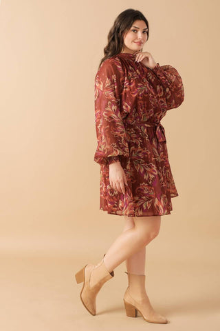 ARTISTIC ESSENCE WOVEN MINI DRESS - Glamourous Grace