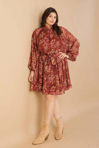 ARTISTIC ESSENCE WOVEN MINI DRESS - Glamourous Grace