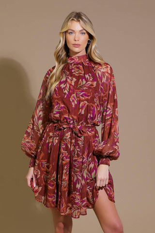 ARTISTIC ESSENCE WOVEN MINI DRESS - Glamourous Grace