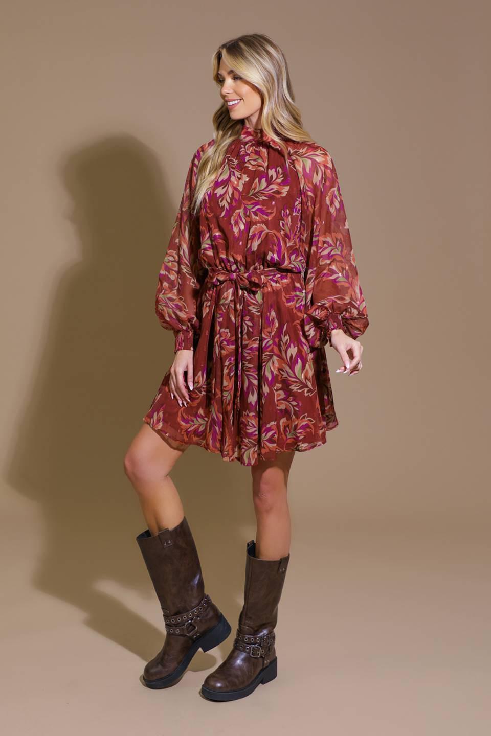 ARTISTIC ESSENCE WOVEN MINI DRESS - Glamourous Grace