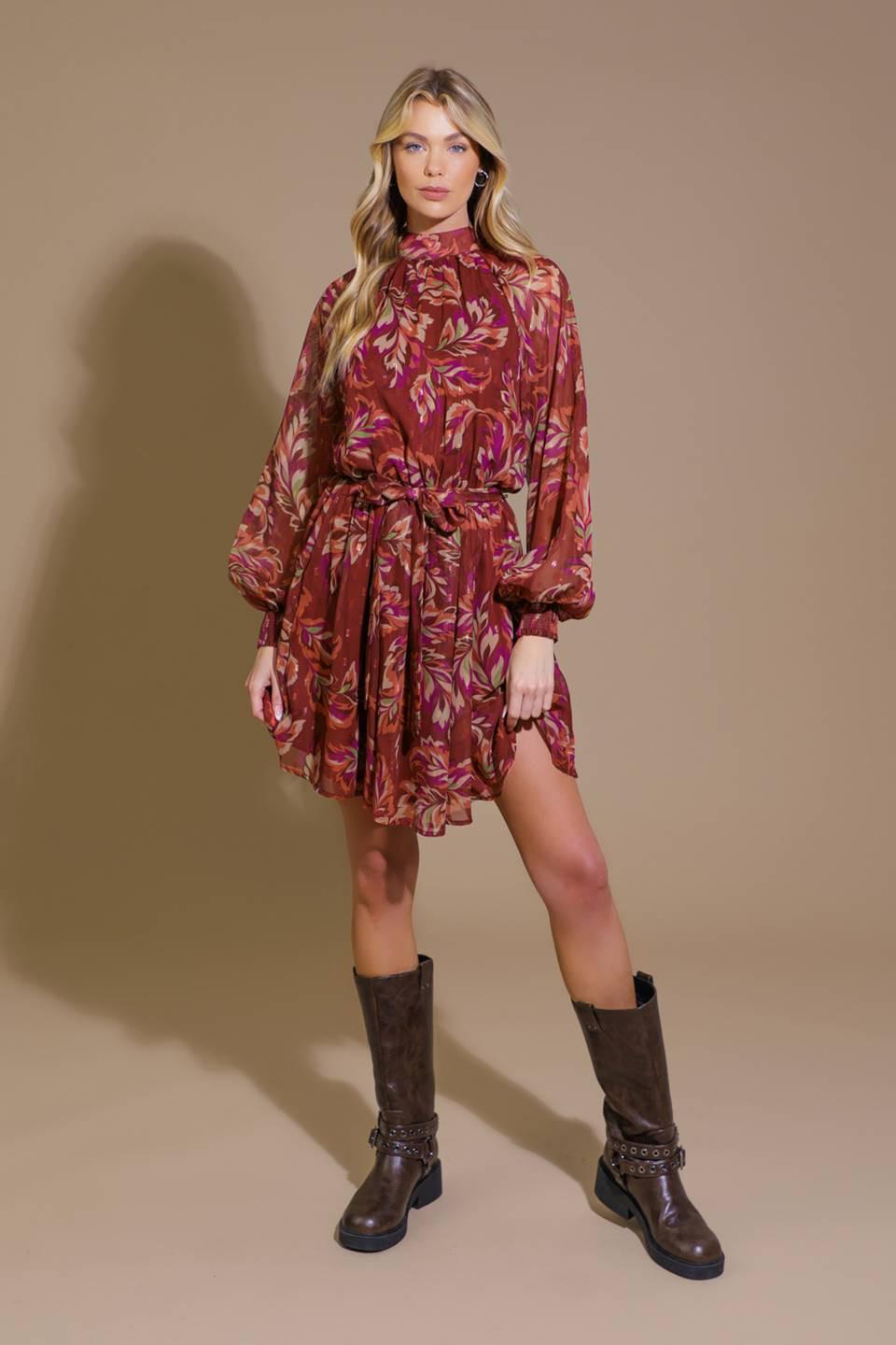ARTISTIC ESSENCE WOVEN MINI DRESS - Glamourous Grace