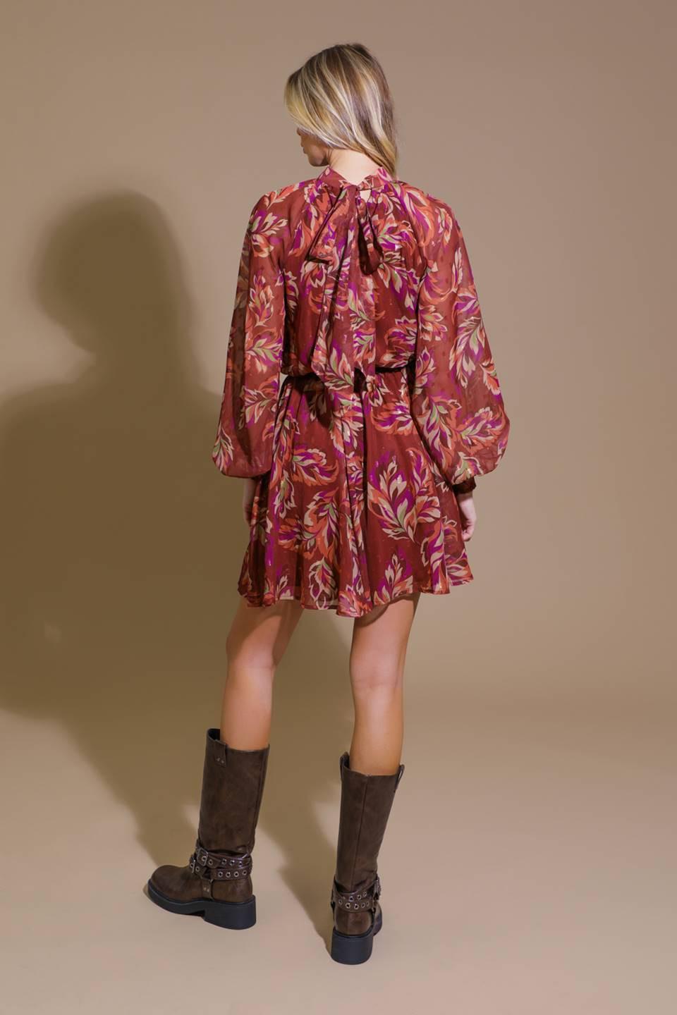 ARTISTIC ESSENCE WOVEN MINI DRESS - Glamourous Grace