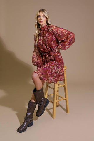 ARTISTIC ESSENCE WOVEN MINI DRESS - Glamourous Grace