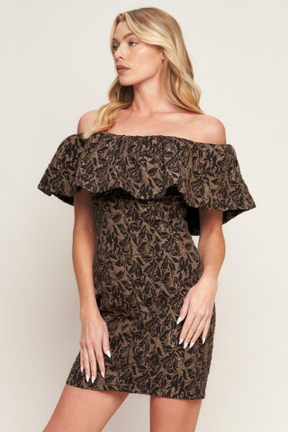 WHEREVER YOU MAY GO WOVEN MINI DRESS - Glamourous Grace