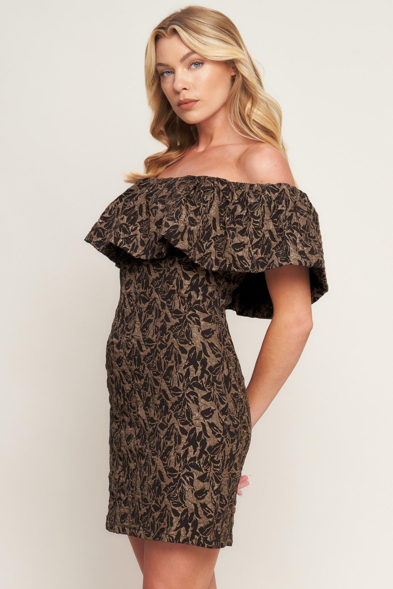 WHEREVER YOU MAY GO WOVEN MINI DRESS - Glamourous Grace