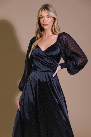 LUMINOUS VIBES WOVEN MIDI DRESS - Glamourous Grace