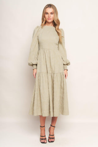 NEBULA NIGHTS WOVEN MIDI DRESS - Glamourous Grace