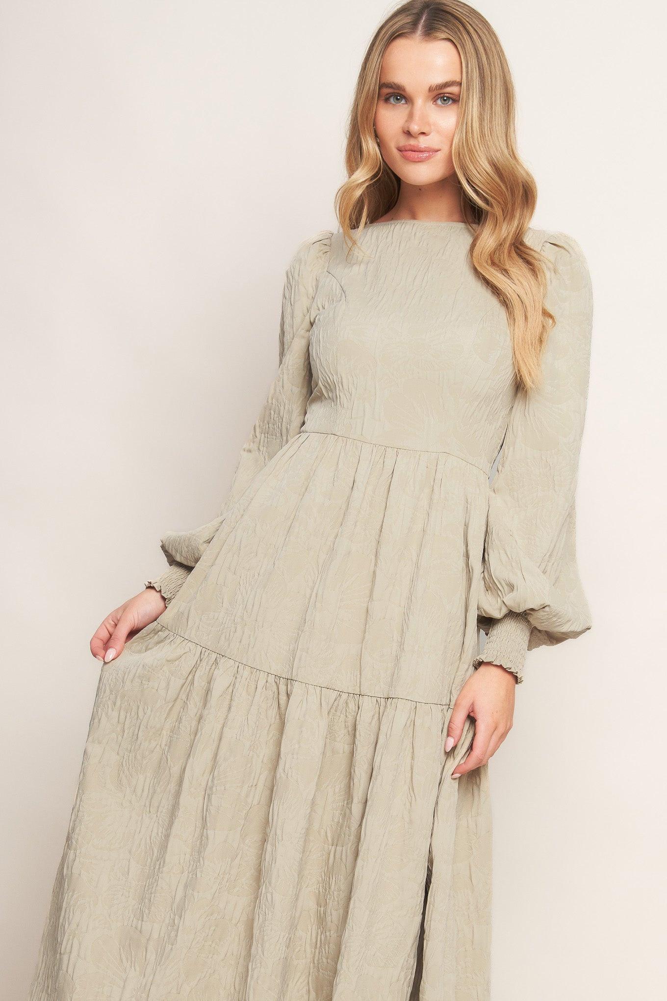 NEBULA NIGHTS WOVEN MIDI DRESS - Glamourous Grace