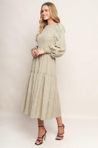 NEBULA NIGHTS WOVEN MIDI DRESS - Glamourous Grace