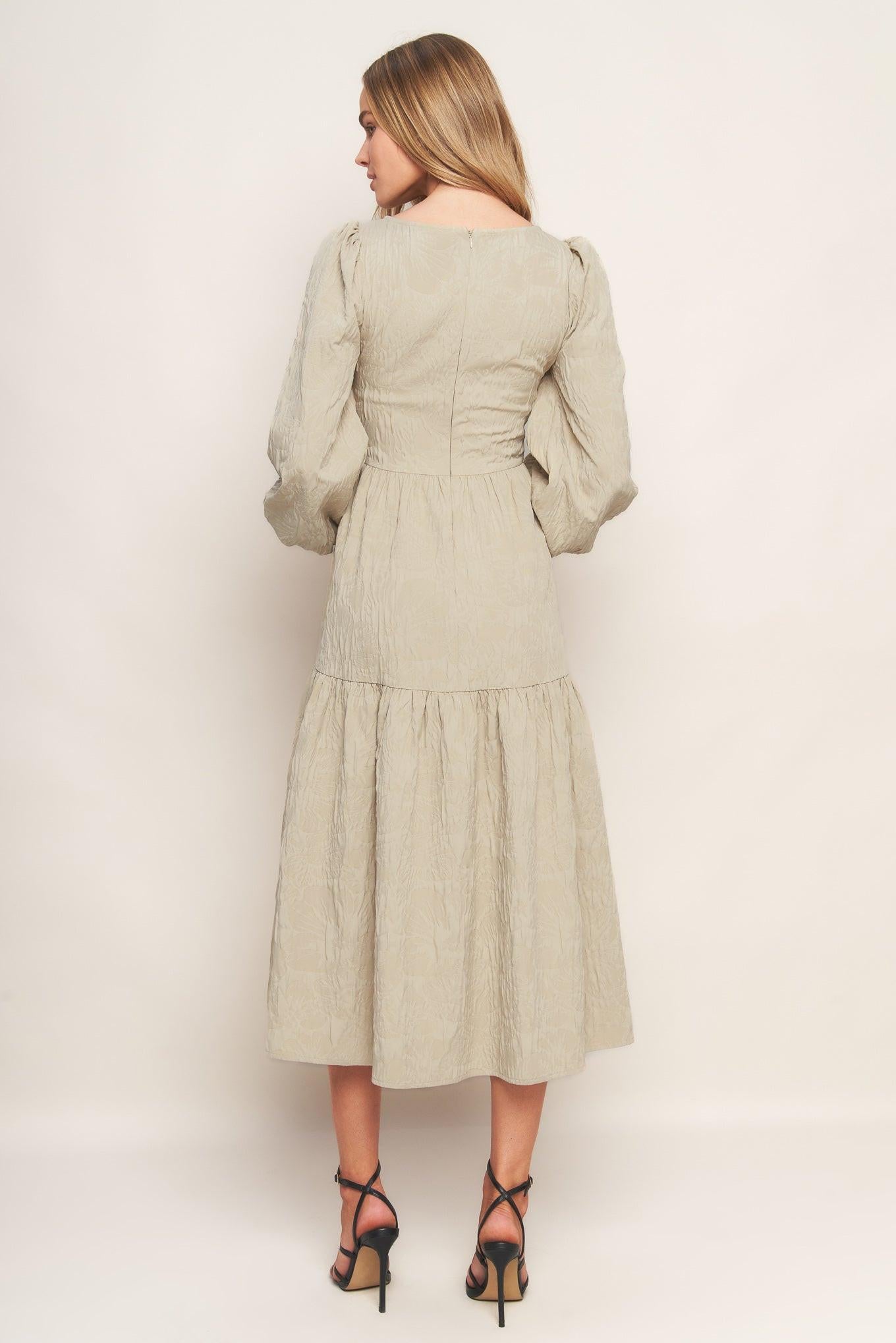 NEBULA NIGHTS WOVEN MIDI DRESS - Glamourous Grace