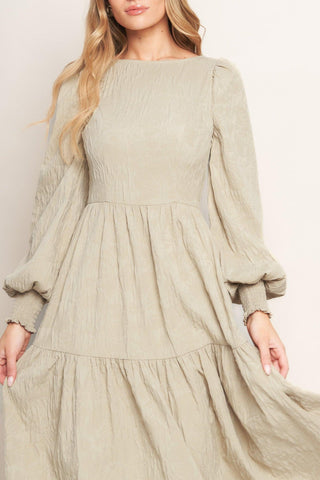 NEBULA NIGHTS WOVEN MIDI DRESS - Glamourous Grace