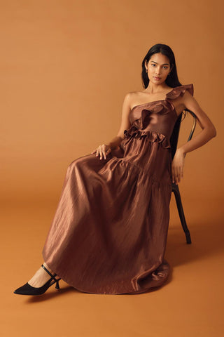 FIND THE ANSWER WOVEN MAXI DRESS - Glamourous Grace