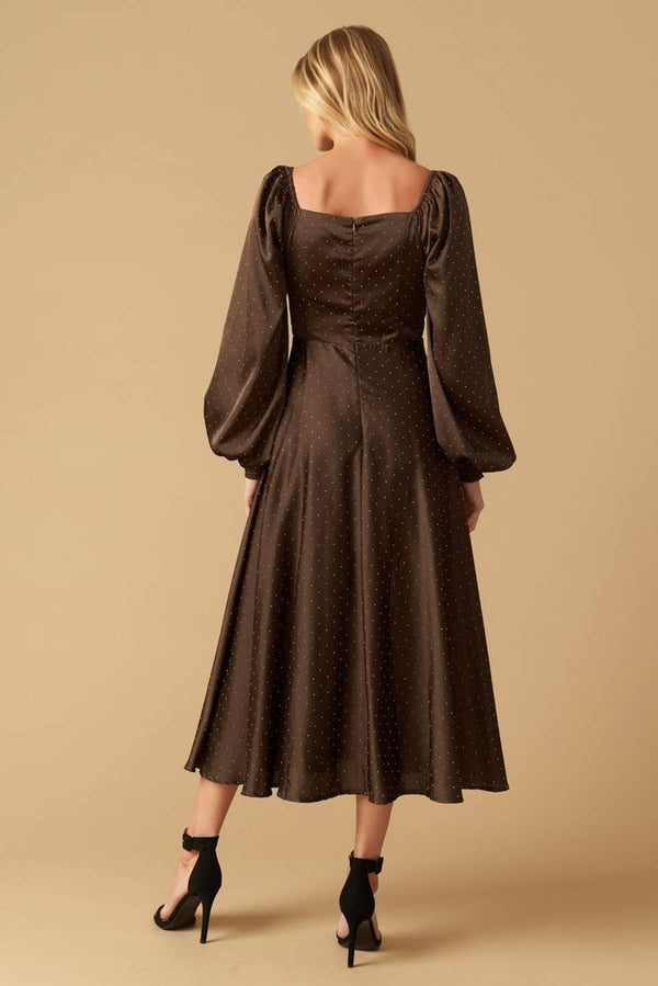 ROMANTIC LOVER EMBELLISHED WOVEN MIDI DRESS - Glamourous Grace