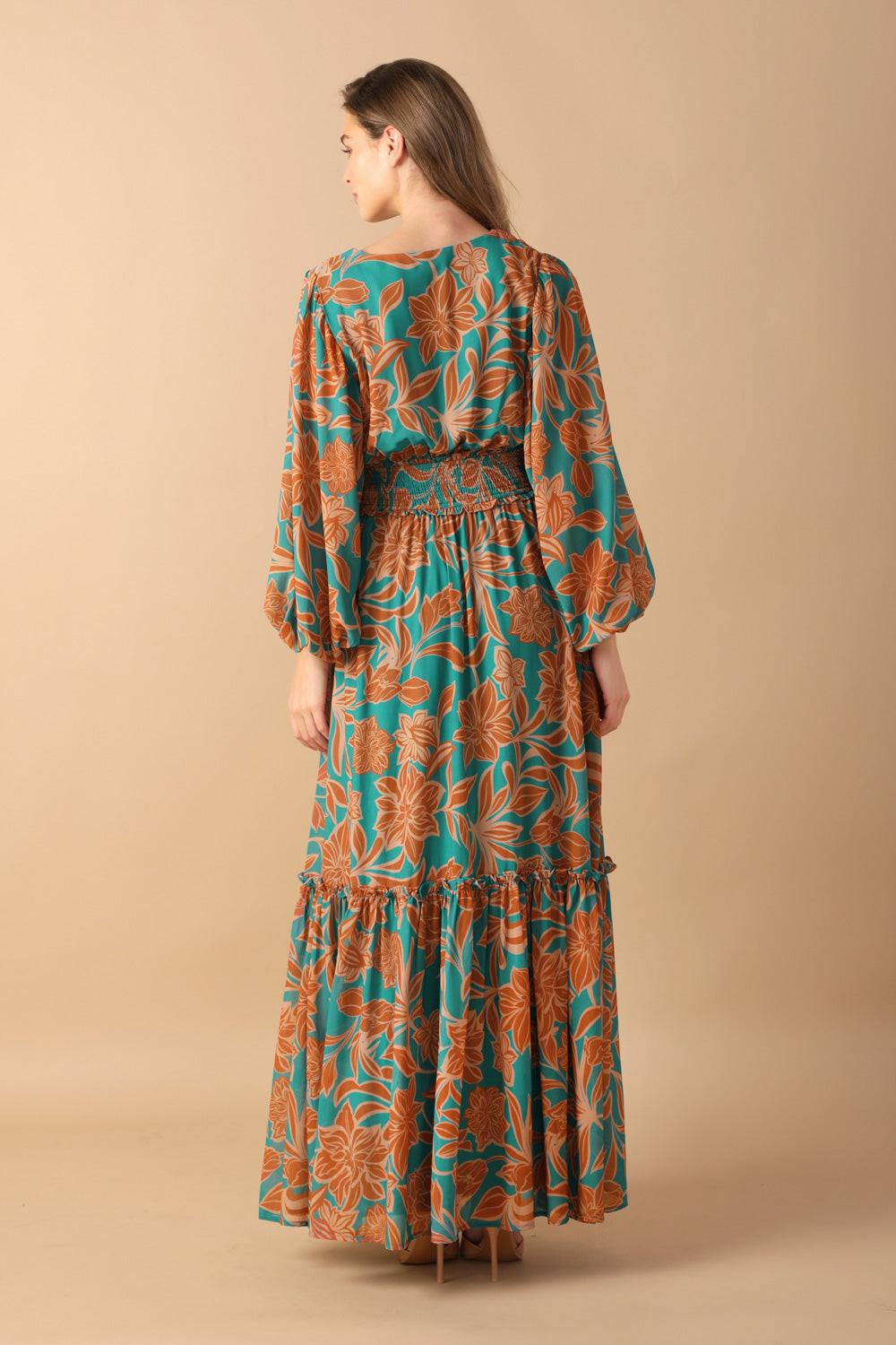FLEETING FAUNA WOVEN MAXI DRESS - Glamourous Grace