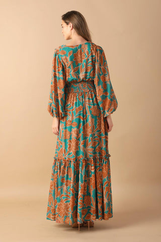 FLEETING FAUNA WOVEN MAXI DRESS - Glamourous Grace