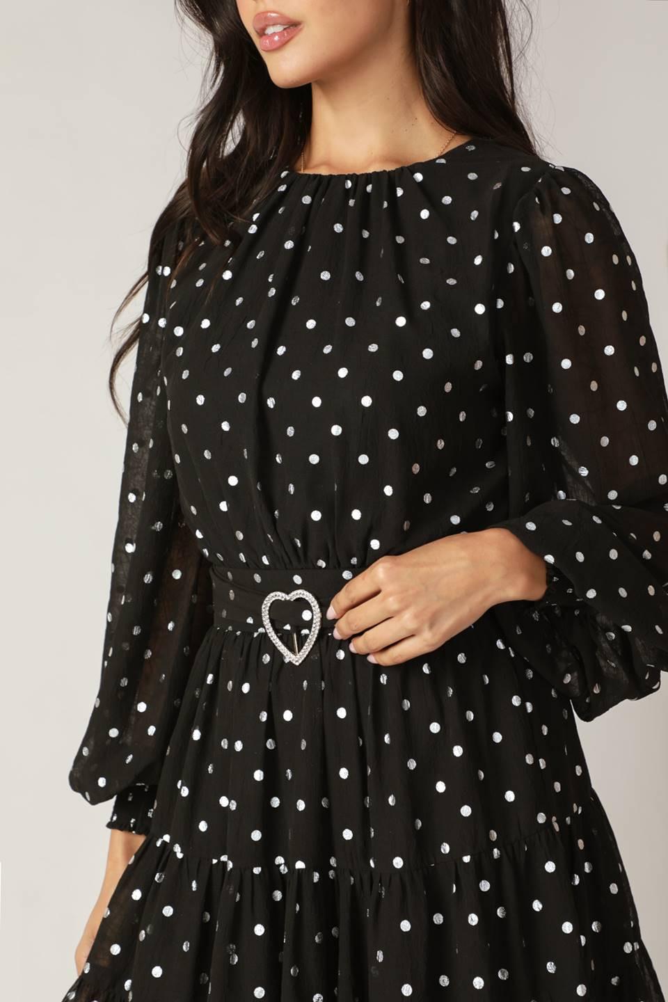 DANCING IN THE RAIN WOVEN MINI DRESS - Glamourous Grace
