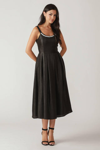FLUTTERING FIELDS WOVEN MIDI DRESS - Glamourous Grace