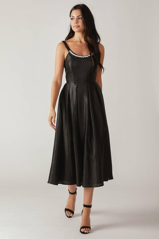 FLUTTERING FIELDS WOVEN MIDI DRESS - Glamourous Grace