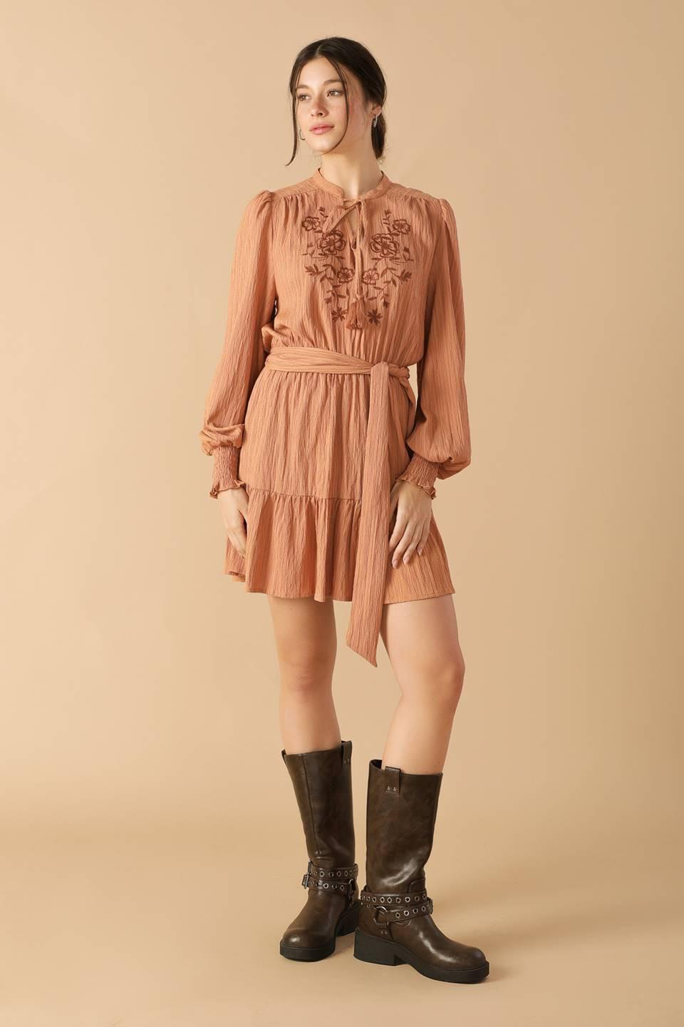 WANDERING MIND WOVEN MINI DRESS - Glamourous Grace