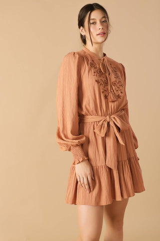 WANDERING MIND WOVEN MINI DRESS - Glamourous Grace