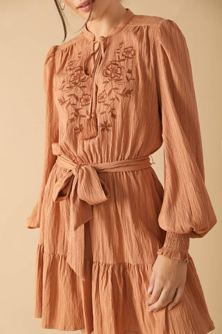 WANDERING MIND WOVEN MINI DRESS - Glamourous Grace