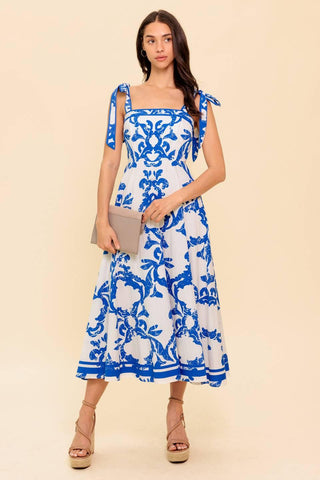 ADAIR PASSPORT TO THE SUN WOVEN MIDI DRESS - Glamourous Grace