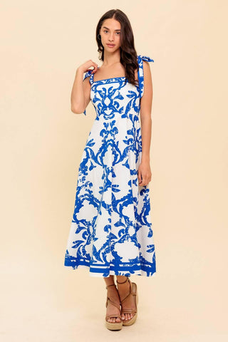ADAIR PASSPORT TO THE SUN WOVEN MIDI DRESS - Glamourous Grace