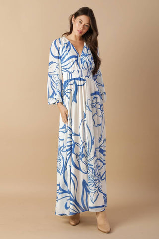 DANCING DEWDROPS WOVEN MAXI DRESS - Glamourous Grace