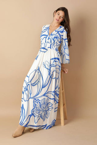 DANCING DEWDROPS WOVEN MAXI DRESS - Glamourous Grace