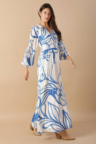 DANCING DEWDROPS WOVEN MAXI DRESS - Glamourous Grace