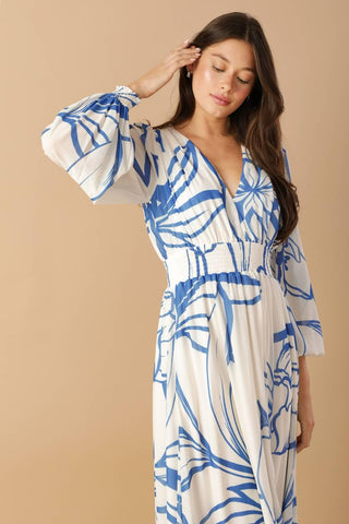 DANCING DEWDROPS WOVEN MAXI DRESS - Glamourous Grace