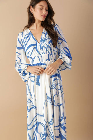DANCING DEWDROPS WOVEN MAXI DRESS - Glamourous Grace
