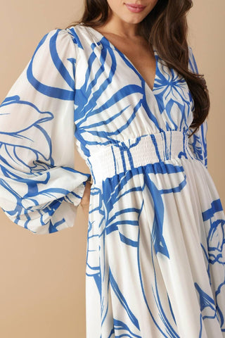DANCING DEWDROPS WOVEN MAXI DRESS - Glamourous Grace