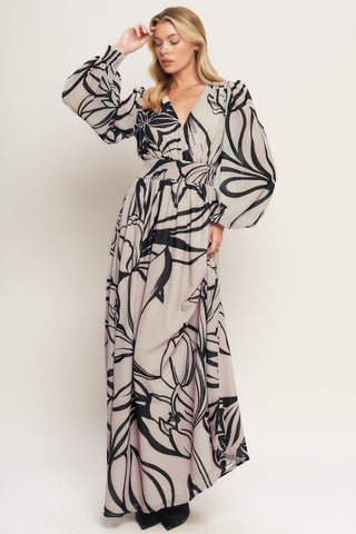 DANCING DEWDROPS WOVEN MAXI DRESS - Glamourous Grace